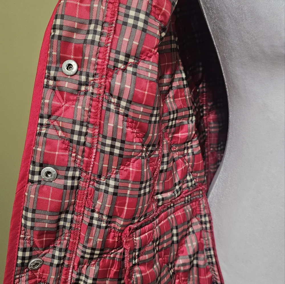 Jane Ashley Red Jacket Vest Size Medium